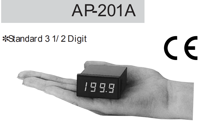 AP-201A ： DC 전압계 (24 × 48mm)