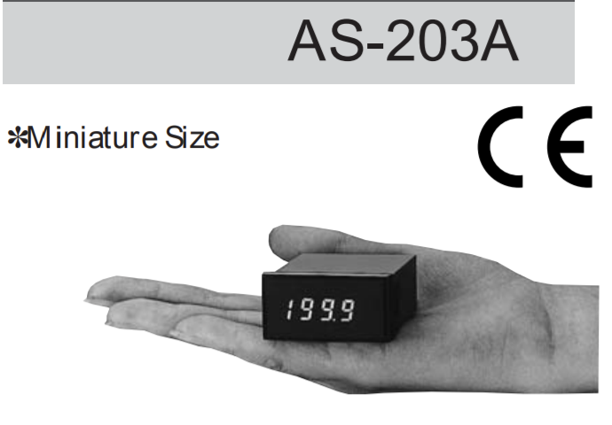 AS-203A ： 디지털 스케일링 미터 (24 × 48mm)