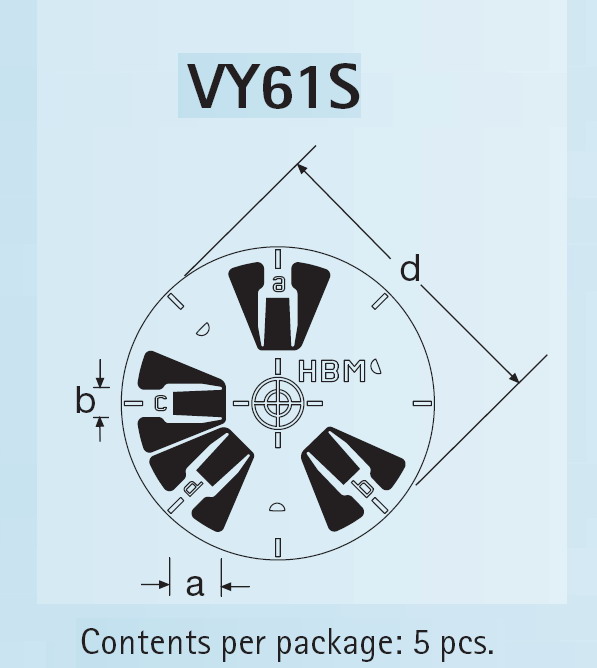 1-VY61S 잔류응력게이지