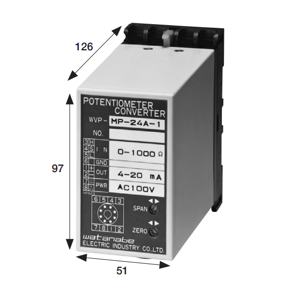 WVP-MP/WVP-MZ/WVP-MS ： Potentiometer 컨버터