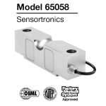 Sensortronics 65058 Double-Ended Shear Beam