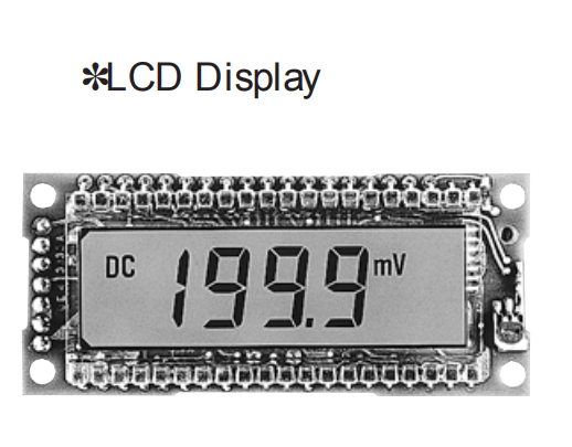 AH-381  모듈 유형 DC 전압계(LCD 디스플레이)