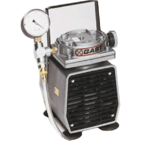 Carver 진공 펌프, 1/8 hp 모터, 진공 게이지 포함