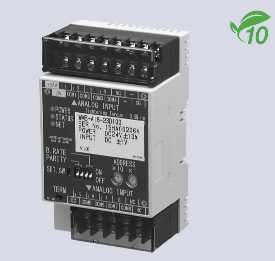 WATANABE WMB-AI8 : 아날로그 입력 (8 채널) to Modbus 변환기