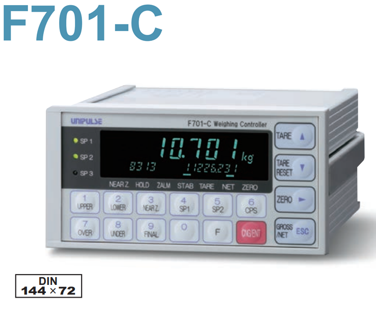 UNIPLUSE F701-C 배출계량용 Indicator(적산값 표시 기능)