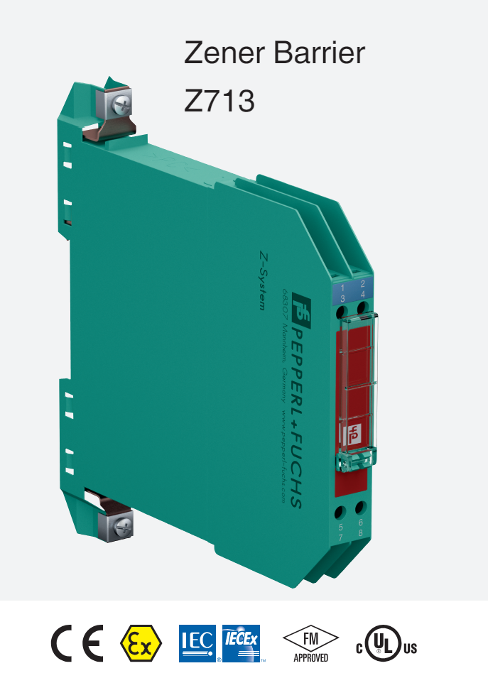 Z713-Z964 본질안전방폭 로드셀 전용 Zener Barrier / FM,UL인증