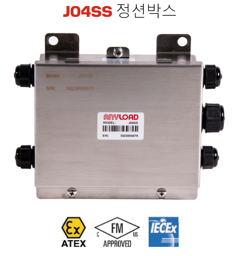ANYLOAD J04ES/J04SS 본질안전방폭 Junction Box(FM인증)