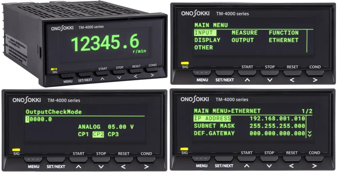 ONO SOKKI Tachometer TM-4100 TM-4200 TM-4300 TM-4400 Series
