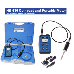 Hansford HS-630 휴대용 진동+온도 측정기/100 mV/g 입력용