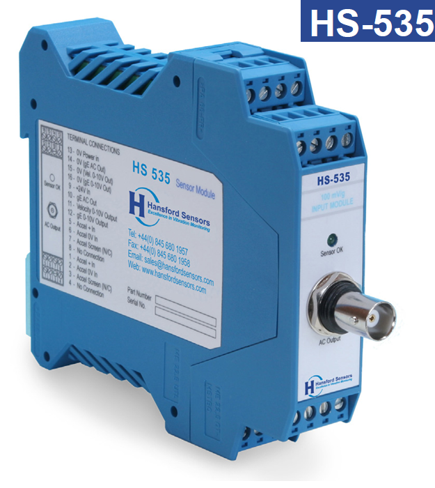 Hansford HS-535 AC 가속도용 증폭기 / 3출력 / 100 mV/g 정전류 가속도계 전용