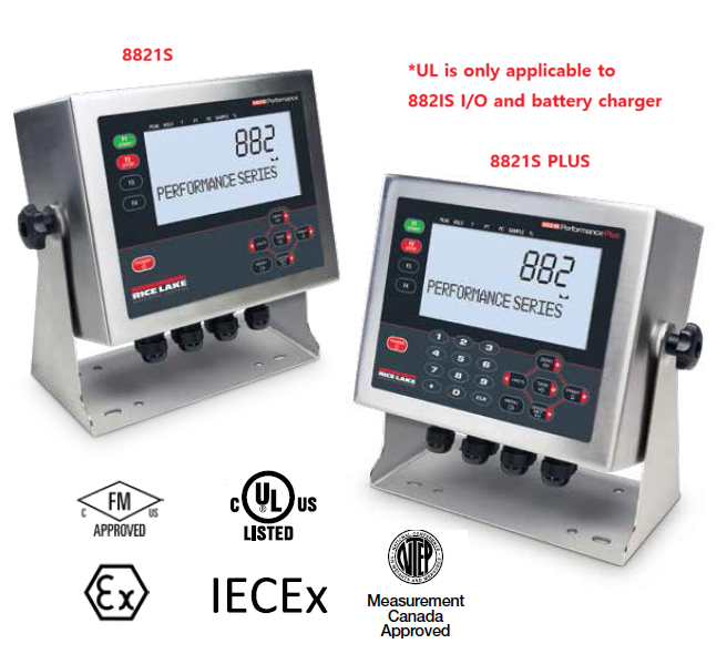 RICE LAKE 882IS/882IS Plus 본질 안전 방폭인디케이터(한국방폭인증 없음)