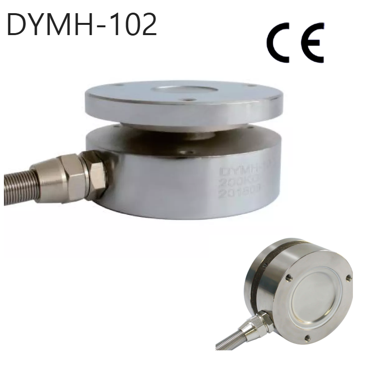 DYMH-102 프렌지가 있는 평면형 로드셀(토글 클램프 및 팬 힘 측정용)